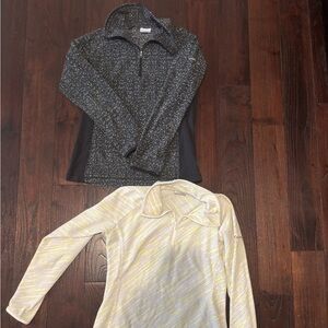 Set of two 1/4 zip Columbia Fleece -Womens Medium
